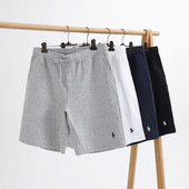 休闲跑步运动男短裤 男士 外穿 宽松中裤 印花纯棉运动卫裤 五分裤 夏季