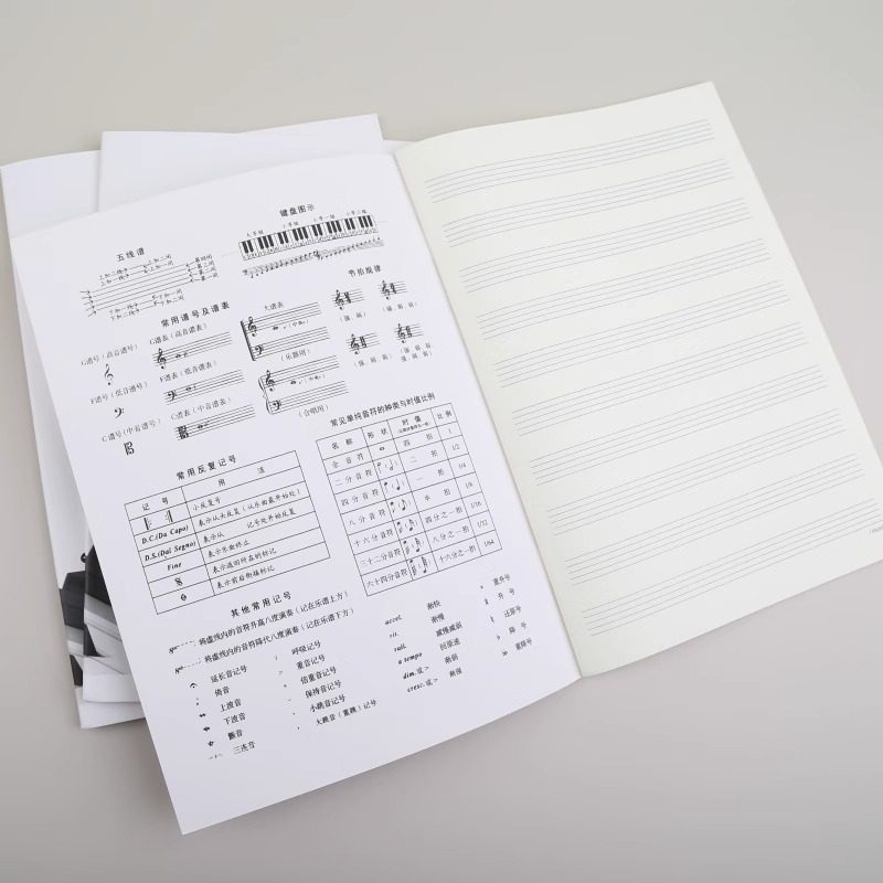 五线谱本学生口风琴钢琴乐谱本练习本子音乐专业学生无线普音符,乐器/吉他/钢琴/配件,乐器周边,淘宝优惠券,粉丝福利购,淘宝优惠卷