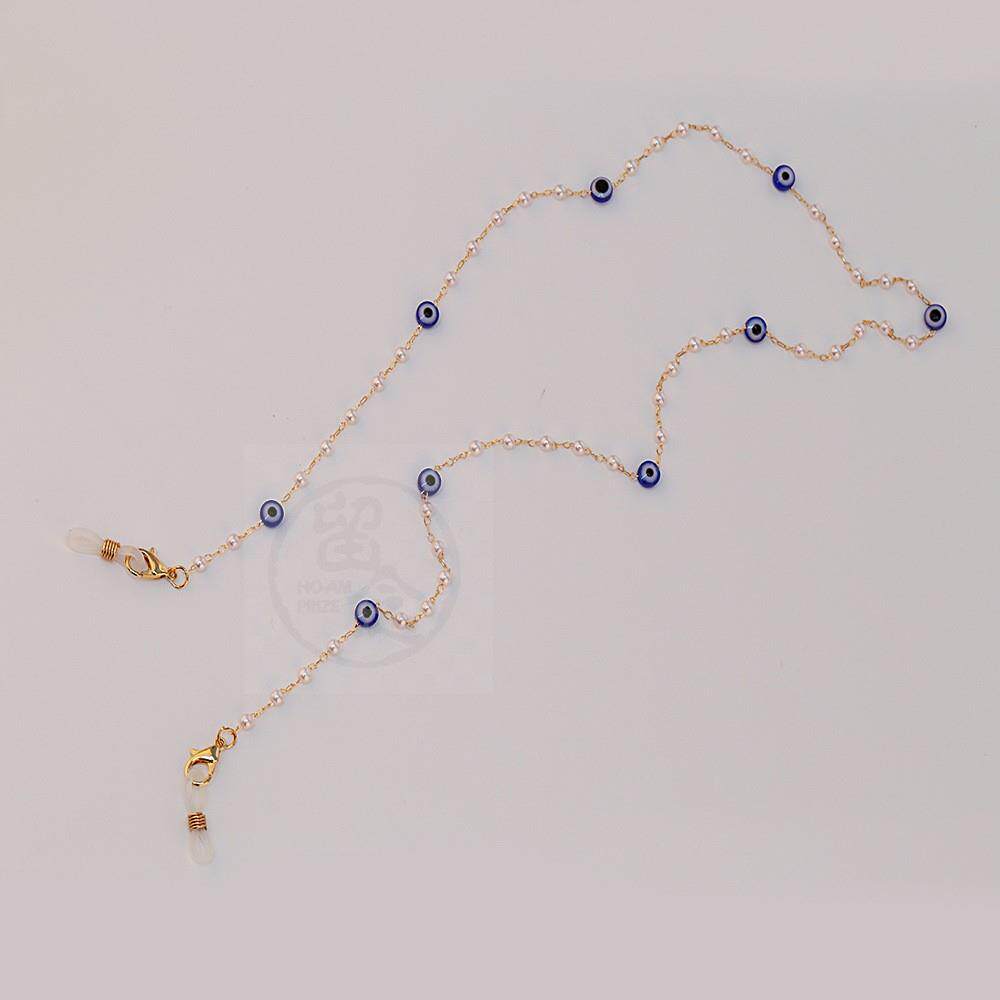 ELECTROPLATED GOLD EYE ANTI LOSS MASK CHAIN ACCESSORIES NEC