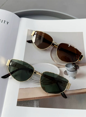 复古港风遮阳男偏光网红金属开车