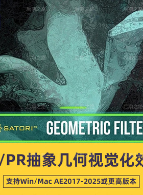 AE/PR插件Geometric Filte v1.2.1中文汉化抽象几何视觉化效果