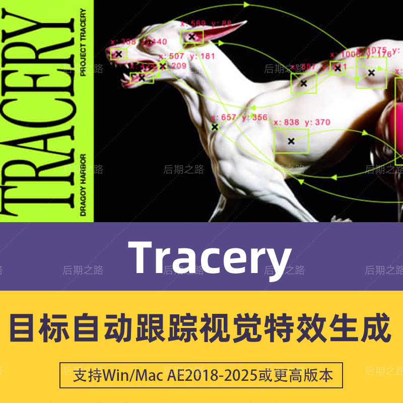 AE TraceryV1.1中文汉化插件-自动化颜色跟踪动态图形叠加Win/mac图片