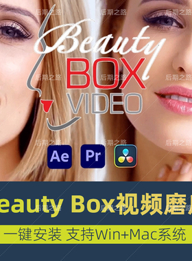 pr/ae磨皮插件beautybox6.0中文汉化版视频美容美颜美白win/mac