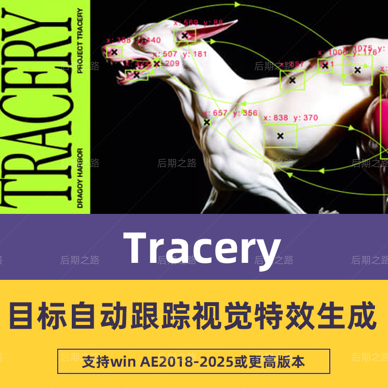 AE Tracery V1.1中文汉化插件-自动化颜色跟踪动态图形叠加Win