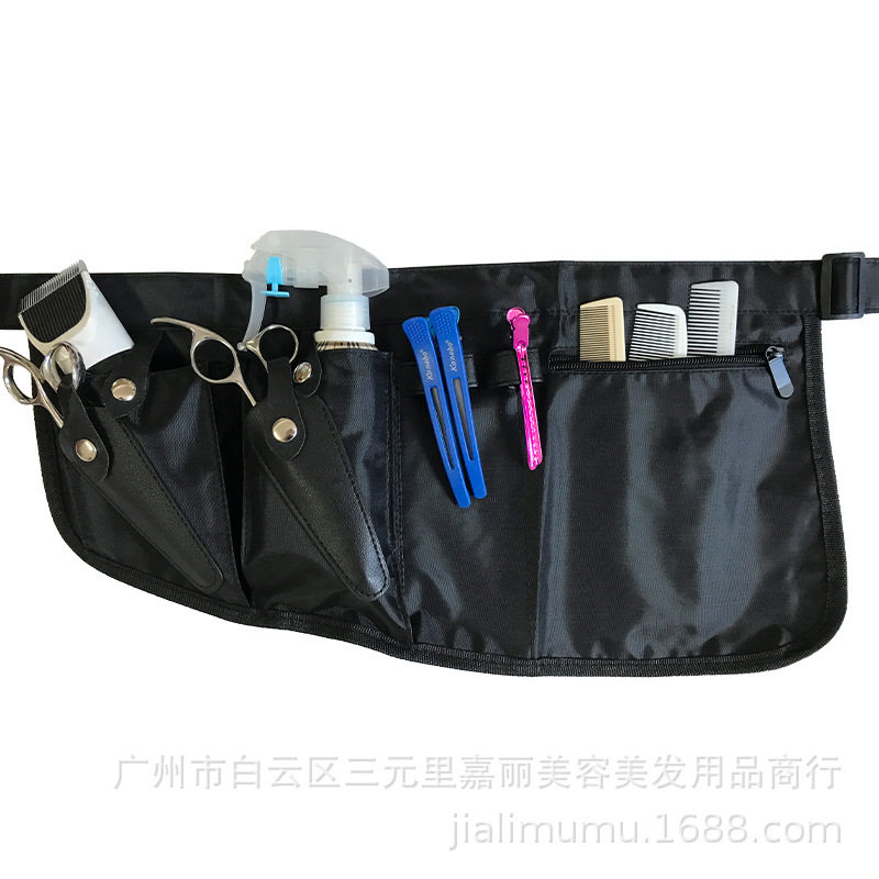 厂家 美容美发剪刀腰包 帆布化妆腰包 化妆师梳子夹子收纳包图片