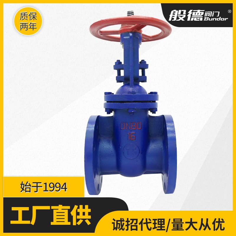 明杆铸铁闸阀Z41T-10铜密封法兰闸板阀水用手动开关阀排污用DN100