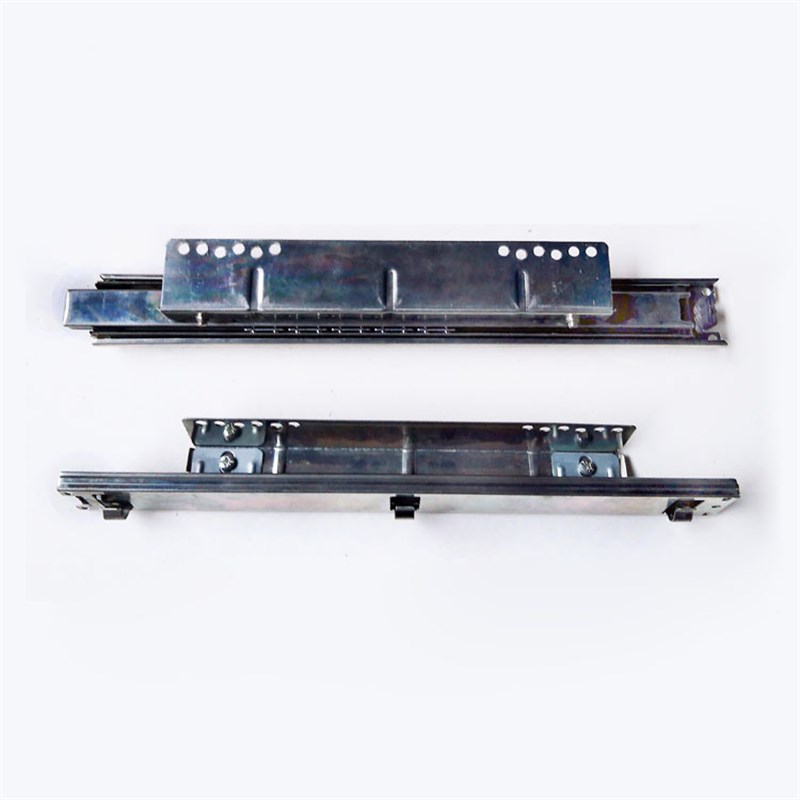 拉篮轨拉篮静音三节滑轨厨房碗柜侧导轨 加厚拉篮轨