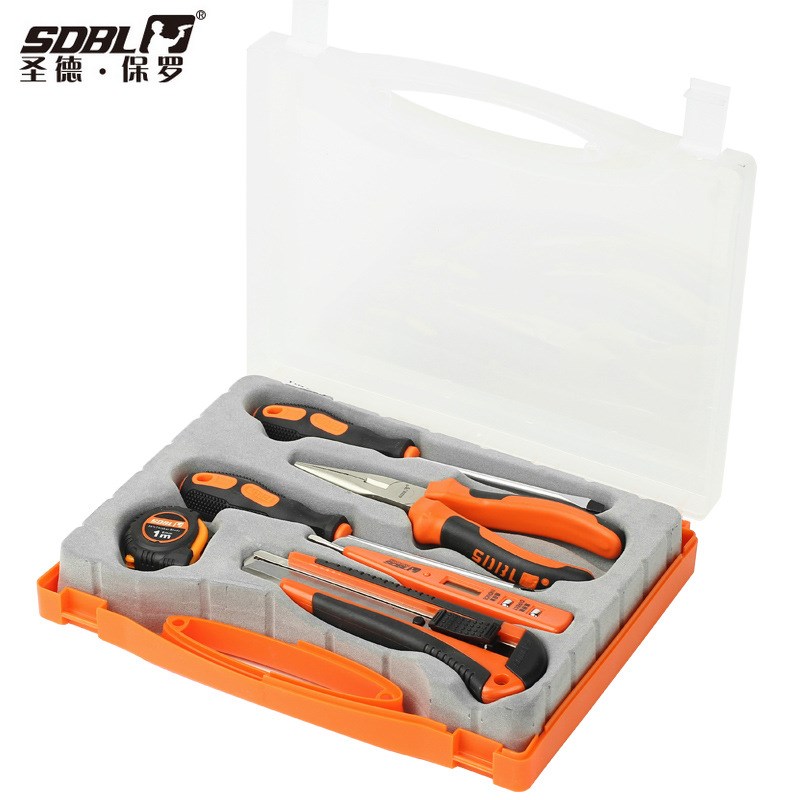 SD-006-A 家用维修五金工具套装工具箱 7件套 x