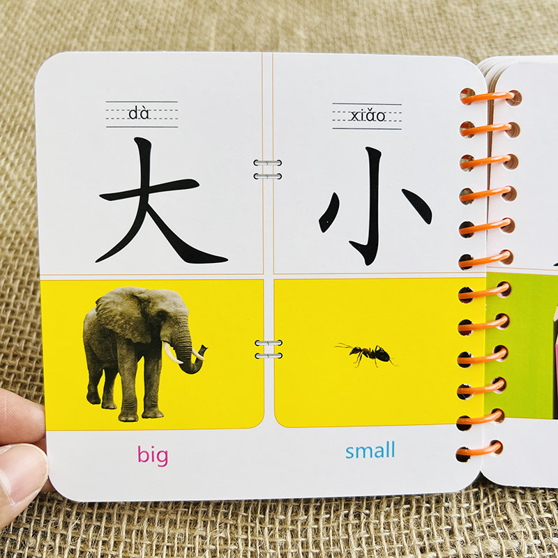 识字卡片看图认字撕不烂宝宝早教书籍0-2-3-5-6岁儿童识字书加厚认字卡片生字大卡幼儿园大中小班认知认物启蒙大卡彩色有图学习卡
