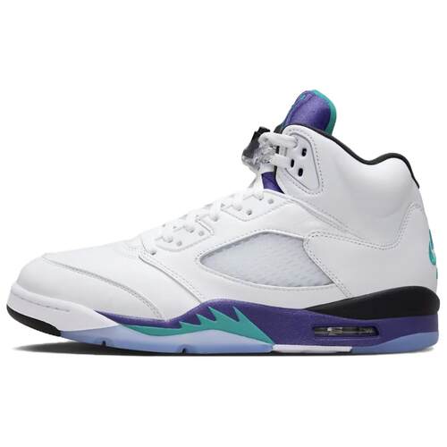 Jordan AJ5 OG Grape Basketball Shoes White Purple Men