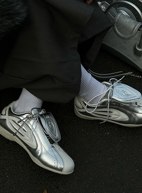 ENDX/25AW新款复古男鞋高级真皮德训鞋舒适运动赛车鞋休闲足球鞋