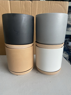 植物工艺品带托园艺盆栽白瓷方花盆小花面盆加大新款培植室内简约