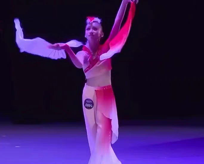 古典舞桃李杯剧目俏灵狐同款舞蹈服扇子舞表演练习艺考演出服女