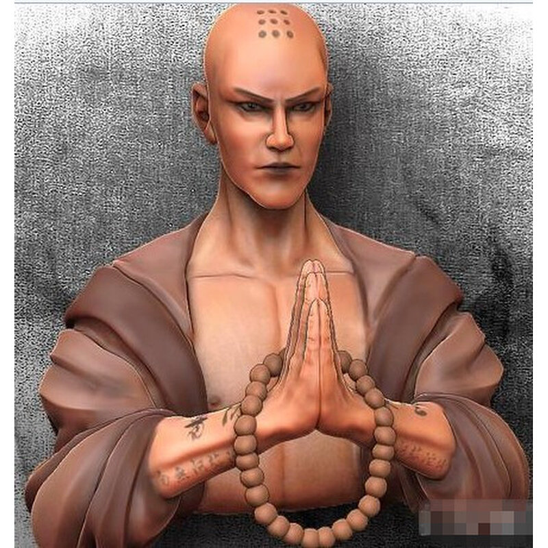 三藏唐僧唐玄奘3d打印立体图stl圆雕浮雕图精雕图电脑雕刻图石雕