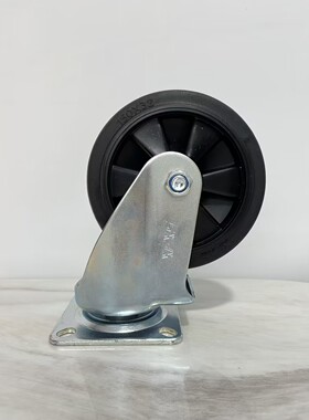 6寸雨虹款万向轮红色平板车定向轮推车脚轮大轱辘150*32