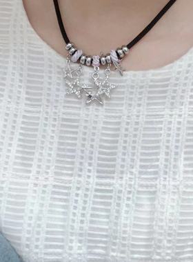 千禧女孩~星星糖果流苏项链女轻奢小众设计感锁骨链夏季嘻哈颈链