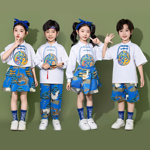 六一啦啦队夏季汉服摩羯兔中国风