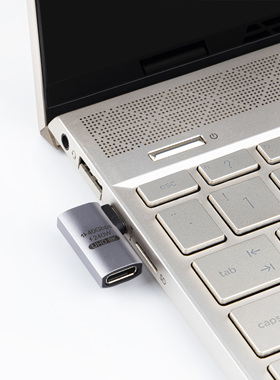 全功能typec转接头90度弯数据线40Gbps 磁轴8K公对母延长直角L型