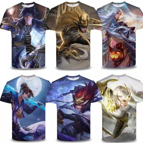 马超神威衣服t恤王者荣耀短袖