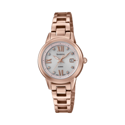 卡西欧手表SHEEN商务休闲防水优雅手表送女友520礼物情人节礼物