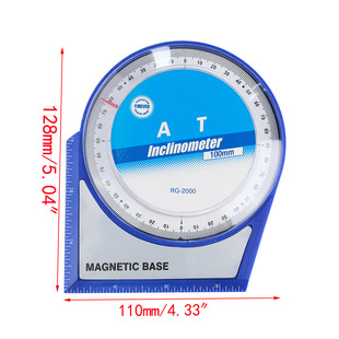 HUOTO4*90度 塑料角度仪倾角仪角度尺倾斜度测量仪尺带磁