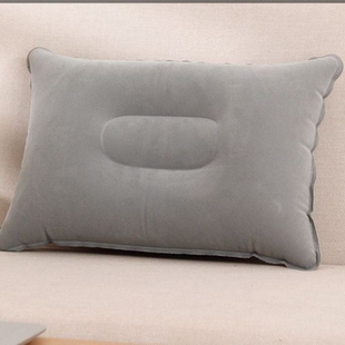 大号充气枕可注水枕头成人儿童户外旅行植绒冰枕头抱枕腰枕午睡枕