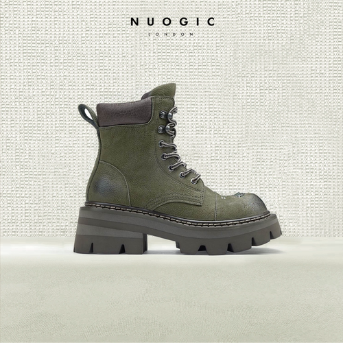 NUOGIC增高大头厚底户外马丁靴