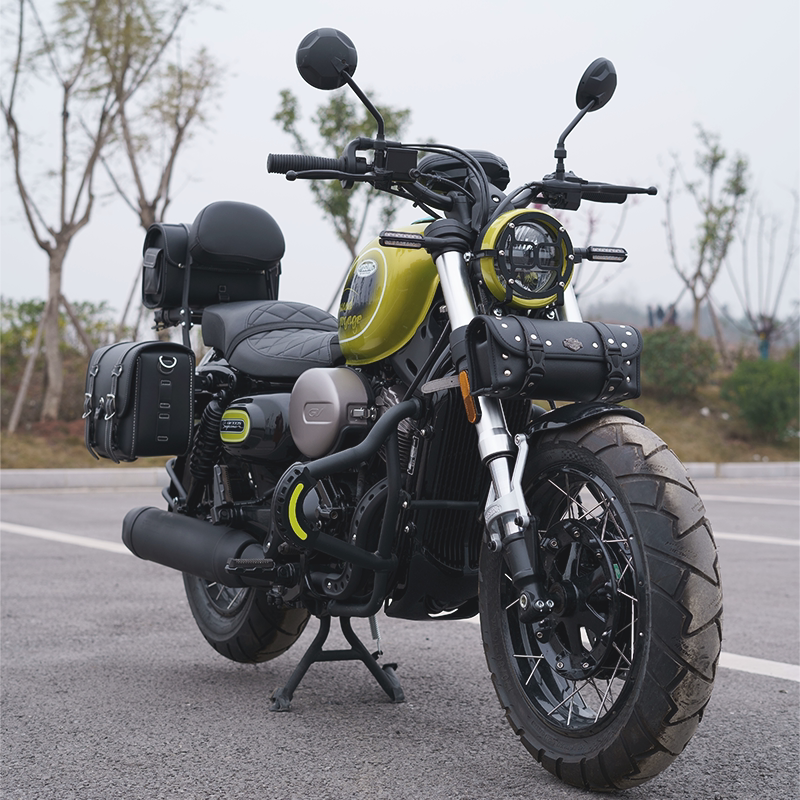 赛铭 轻骑大韩晓星骁胜 gv300s保险杠防护杠改装边包靠背后货架