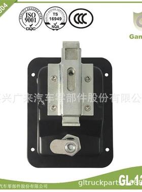 GL-12126 黑色包胶方锁 RV房车面板锁 140*108MM钢制工具箱柜盒锁