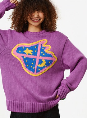 Melting Sadness MTSS粗针提花套头毛衣 2025年秋