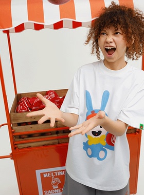 MTSS x ANB  100%FRESH KARORO手绘印花短袖T恤