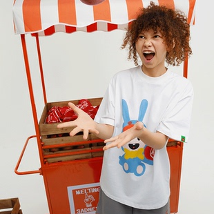 MTSS x ANB 100%FRESH KARORO手绘印花短袖T恤