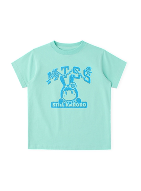 Melting Sadness学院Karoro复古印花童装短袖T恤