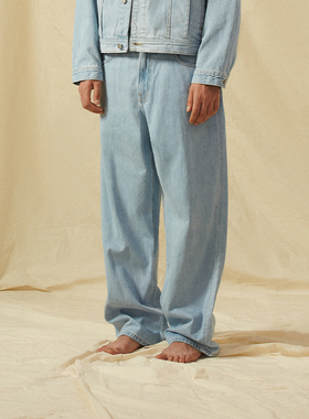 Melting Sadnessx LEE  浅蓝牛仔长裤春季穿搭