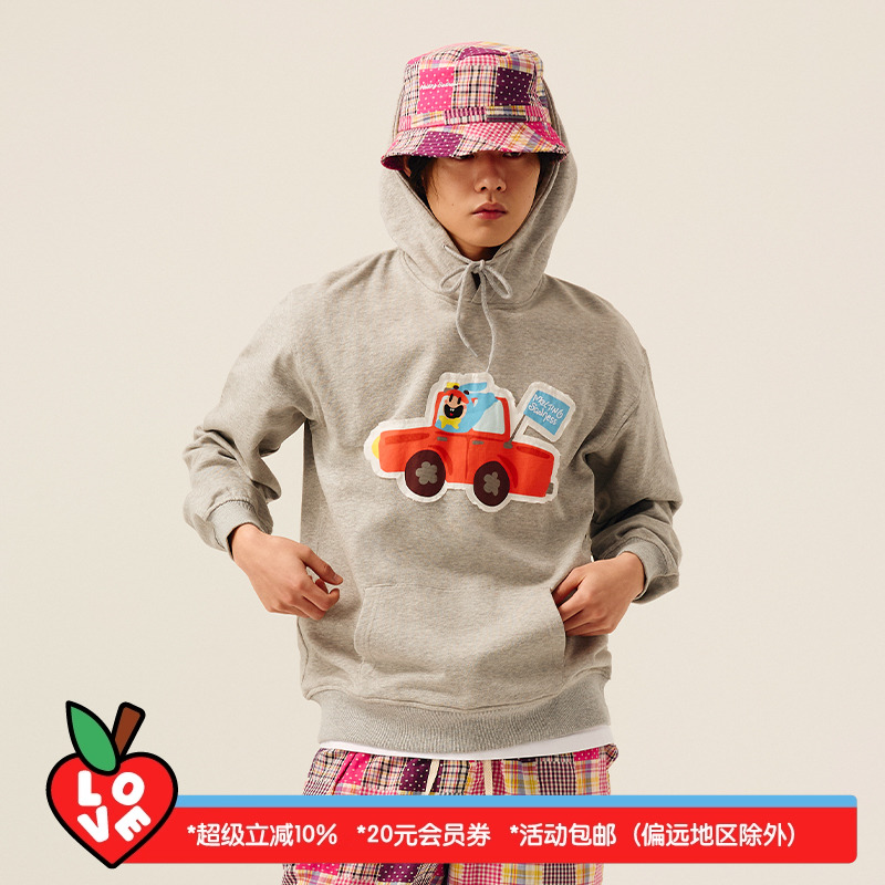 Melting Sadness【春季新品】25年karoro坐汽车连帽卫衣情侣款