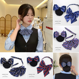 蝴蝶结领饰 西装 领花女职业银行邮政头花领结套装 空姐高档配饰衬衫