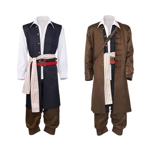 漫衣尚 加勒比海盗cos 杰克船长JackSparrow cos服全套表演服装男
