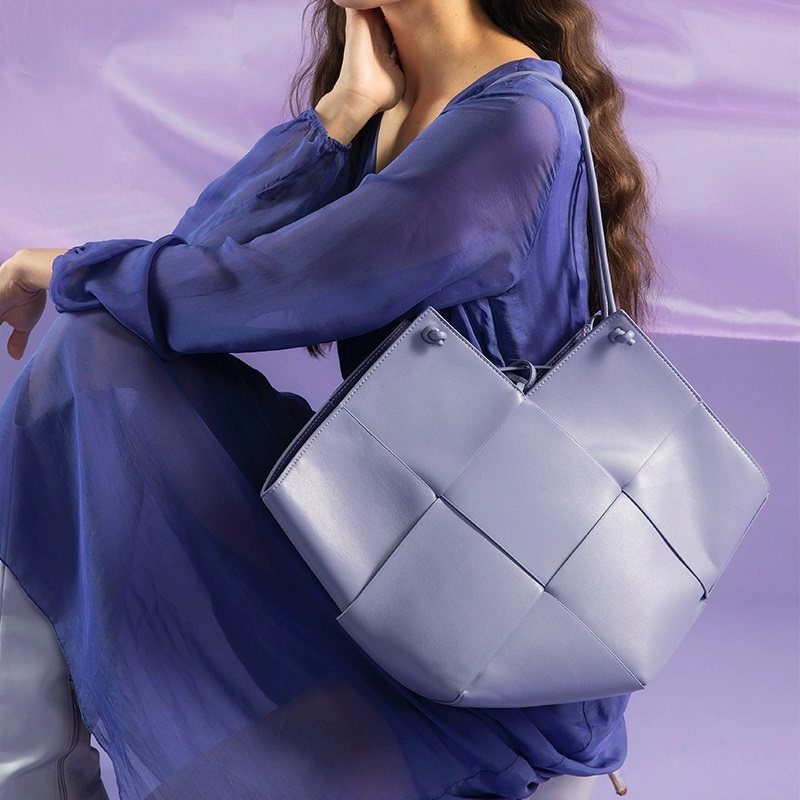 【吴昕同款】Bob Ore Taylor菱形手提单肩包垫肩大容量托特包