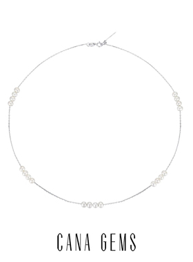 CANA GEMS PD0218 间隔小珍珠项链天然淡水珍轻奢高级感百搭气质