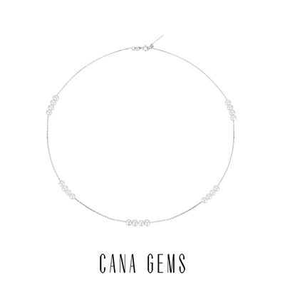 天然淡水珍珠项链CANAGEMS银
