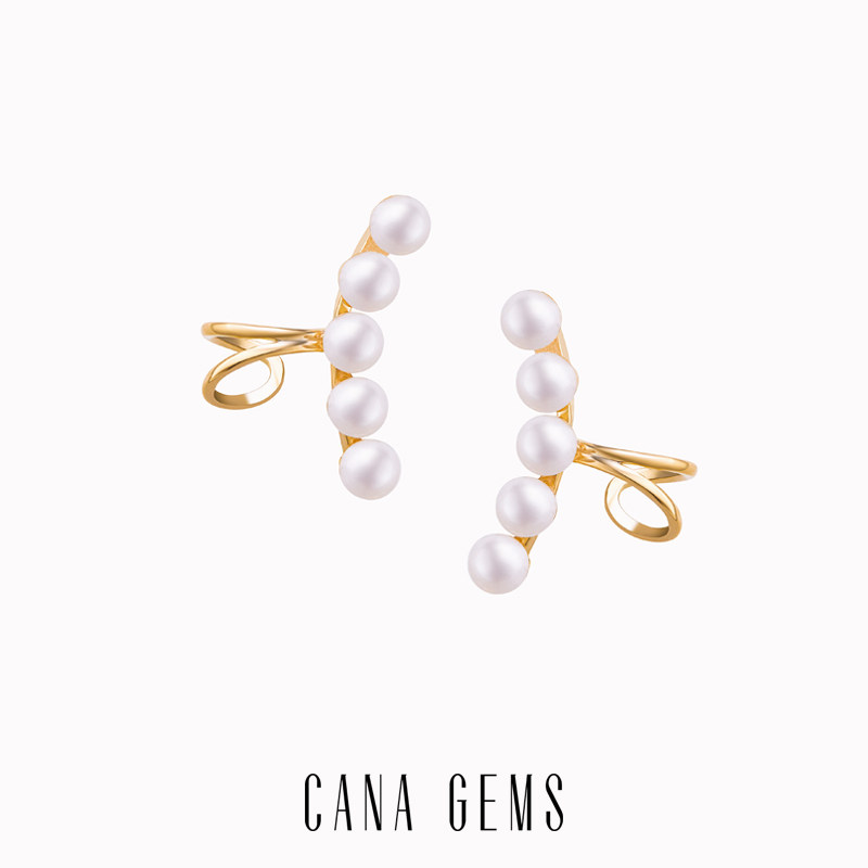 CANAGEMS淡水珍珠耳骨夹