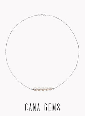CANA GEMS 横向平衡珠项链 小众设计气质百搭项链女配饰 PD0166
