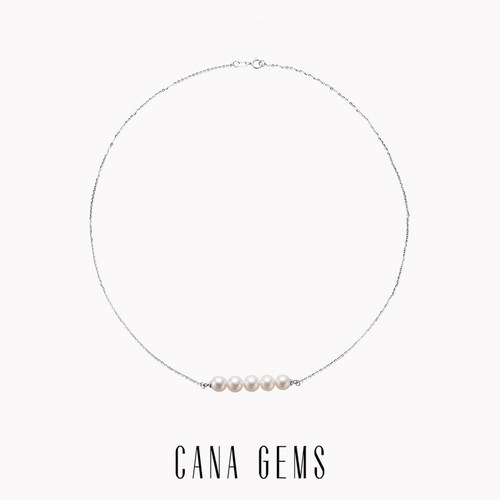 CANAGEMS淡水珍珠平衡珠项链