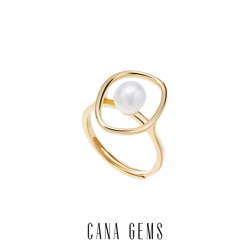 CANAGEMS戒指淡水珍珠