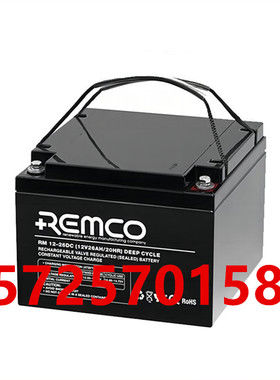 REMCO蓄电池RM12-26DC医疗消防设备直流屏UPS电源专用12V26AH电池