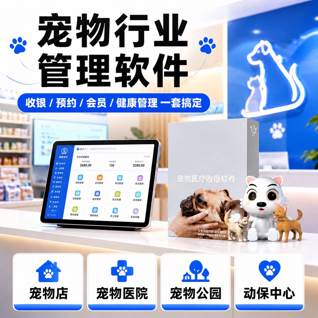 宠物店收银系统宠物医院管理软件