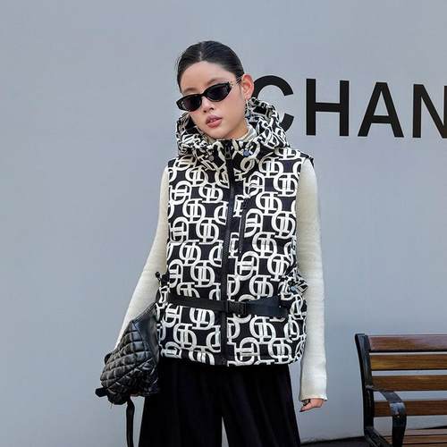 90绒DD系带马甲2025年冬季新款白鸭绒羽绒服女宽松百搭加厚马甲潮