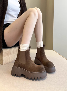 11535特价清版烟管靴欧货切尔西靴女复古短靴气质时尚瘦瘦靴子