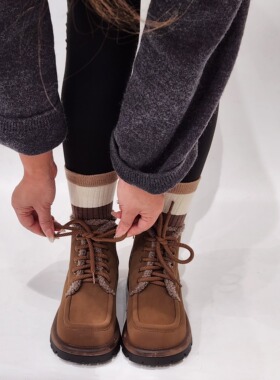 92075清版加绒保暖马丁靴女英伦风时尚系带百搭短靴冬靴子