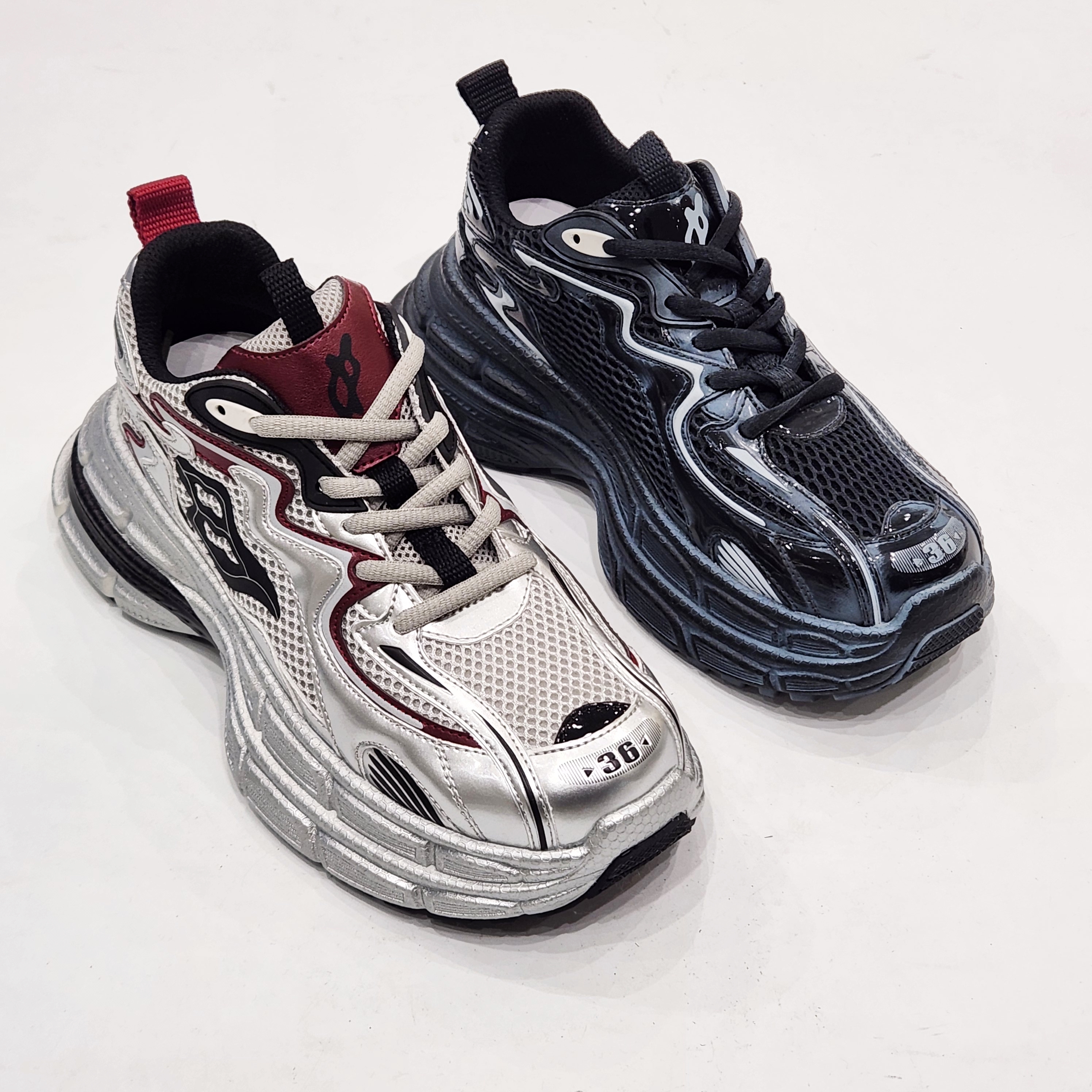 81132厚底复古老爹鞋女鞋擦色特价清版网透气运动鞋